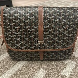 Goyard Belvedere crossbody PM Black and Tan